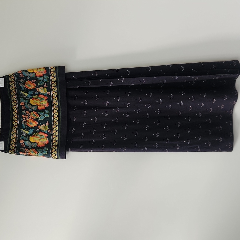 Farm Rio Floral Embroidered Maxi Skirt Petite